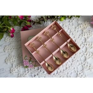 All the Cute little Things, Gold plated Crown shaped Tea spoons